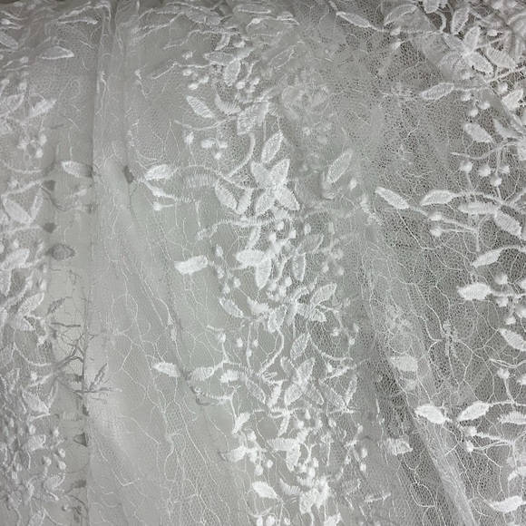 Lulus Sweetest Beloved White Mesh Embroidered Sleeveless Bride Maxi Dress NWT XL - Picture 9 of 14